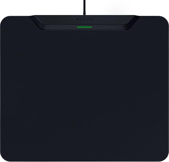 Razer HyperFlux V2 Wireless Charging Gaming Mouse Mat & Puck, Hard Surface | Seamless Auto-Pairing, HyperSpeed Multi-Device Connectivity, Anti-Slip Rubber Base