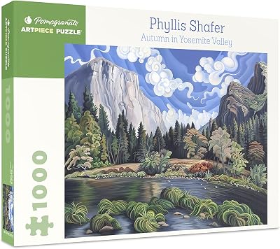 Pomegranate 1000-Piece Jigsaw Puzzle for Adults, Phyllis Shafers Autumn in Yosemite Valley, Matte Finish, Snug Fit