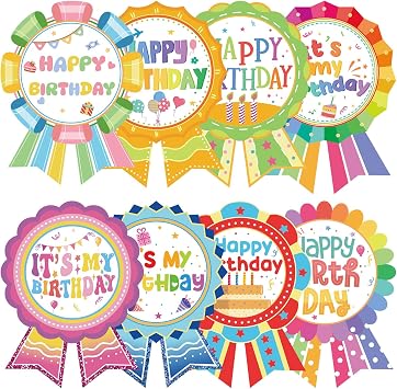 240 Pcs Happy Birthday Badge Stickers, Its My Birthday Stickers for Kids Adults Home Classroom Party Decorations 2.83.7 inch