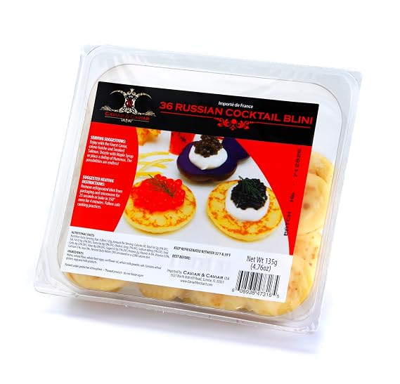 4 packages -  Imported Russian Blini Soft Canape 36 Pcs