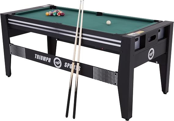 Triumph USA 4-in-1 Swivel Table, 72", Black