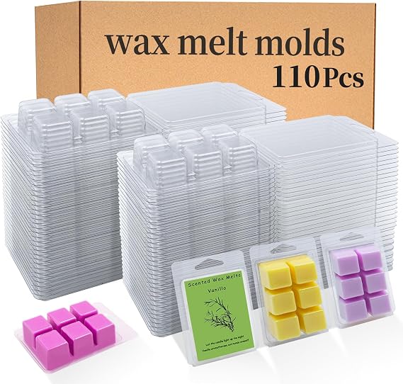 Thickened Wax Melt Molds Containers Clamshells for Wax Melts