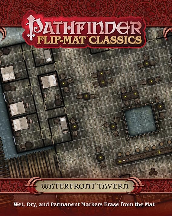 Pathfinder Flip-Mat Classics: Waterfront Tavern, 24x30 Double-Sided