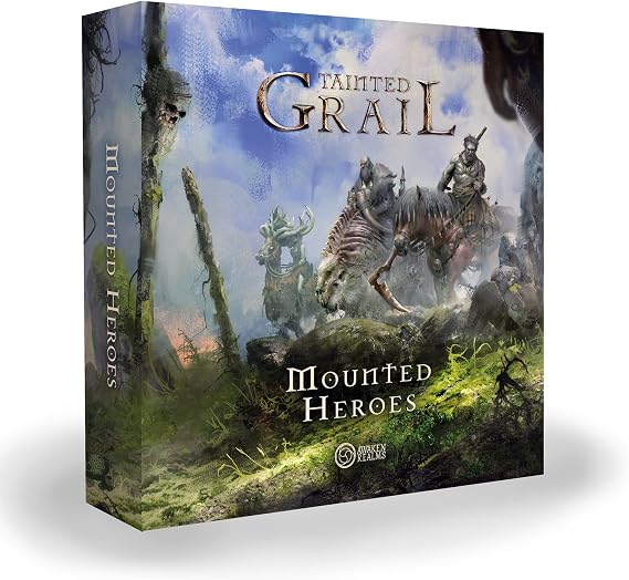 Awaken Realms Tainted Grail Mounted Heroes Miniatures COMPONENT UPGRADE - Enhance Your Gameplay with Detailed Components! Ages 14+, 1-4 Players, 2-3 Hour Playtime, Made by Awaken Realms