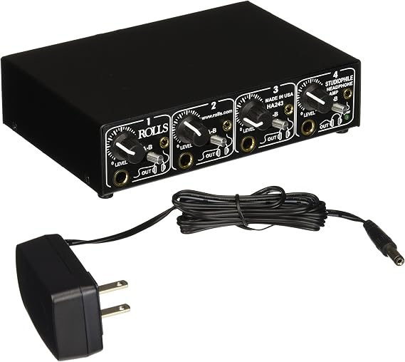 Rolls HA243 4-Channel Studiophile Headphone Amplifier