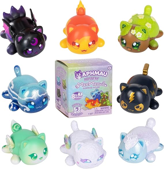 Aphmau MeeMeow Mystery Figure - Series 7; Blind Box, 1 of 8 Possible Elemental Meows, Official Aphmau Merchandise