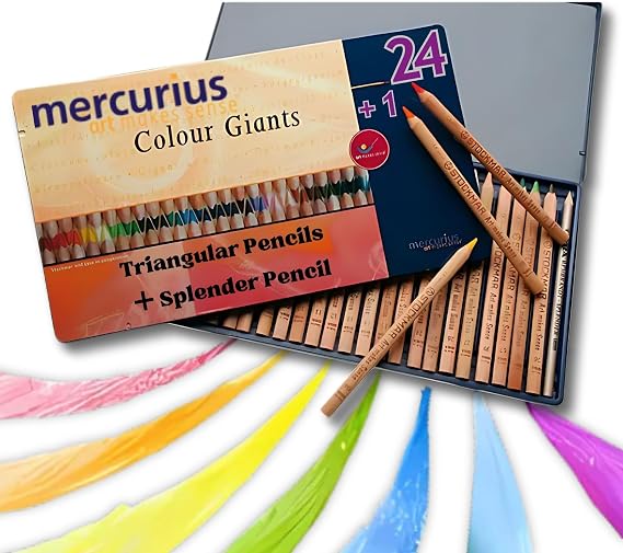 Mercurius Stockmar AMS Color Giants, Set of 24, Tin Case