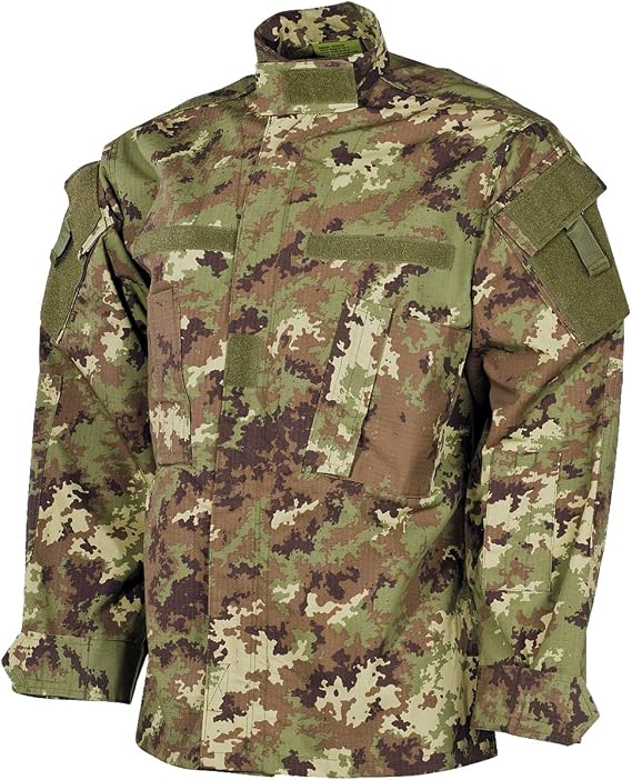 MFH Mens ACU Field Jacket Ripstop Vegetato Woodland