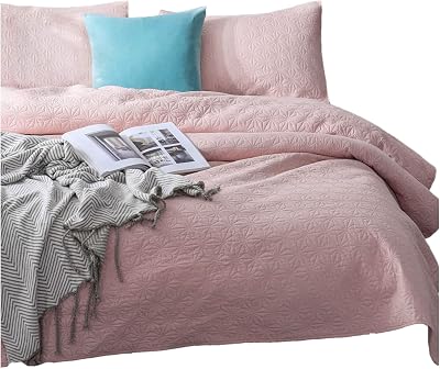 KASENTEX Quilted Coverlet Set - Pre Washed - Luxury Microfiber Soft Warm Bedding - Solid Colors Bedspread - Contemporary Design