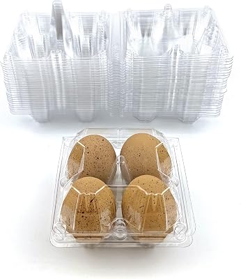 Cackle Hatchery 4-Egg Plastic Egg Cartons - Flat Top 24 Pack