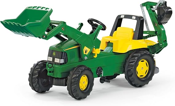 John Deere Pedal Loader with Backhoe & Water Tanker