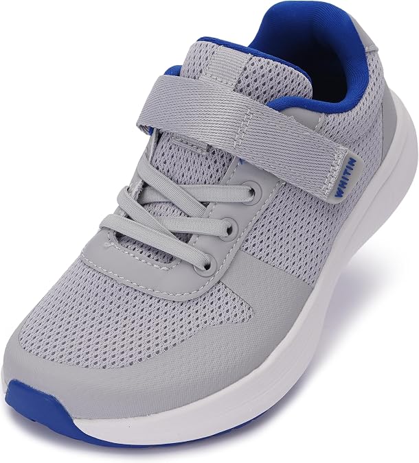 WHITIN Kids Wide Toe Box Running Shoes Zero Drop Sole S8K2