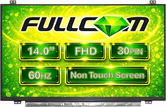 New 14.0 inch Screen Compatible with Latitude 3470 Also fit N140HCE-EAA, NT140FHM-N42 Replacement Screen IPS Full HD