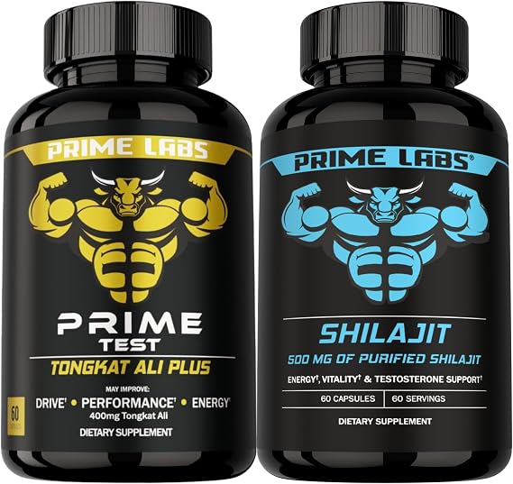 Prime Labs Tongkat Ali + Shilajit Capsules 