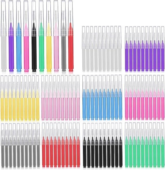 Interdental Brushes 100 Count, Gum Brushes Go Between Tight with Soft Bristles, Braces Brush for Cleaner,Flossing Toothpicks Tooth Cleaning Tool