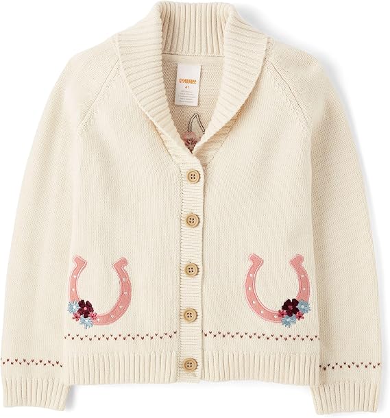 Gymboree Girls' and Toddler Long Sleeve Cardigan Button Up Sweater