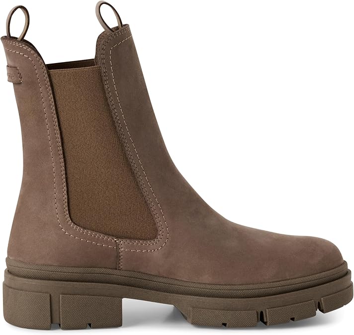 Womens Leather Classic High Pull-On Chelsea Ankle Boots