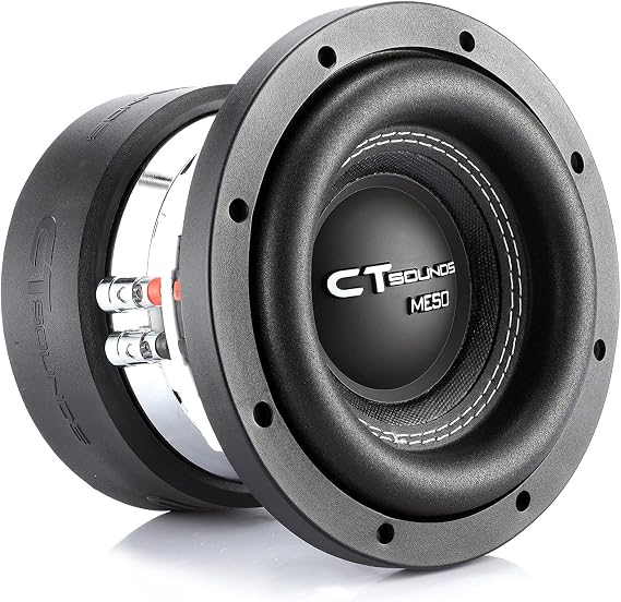CT Sounds Meso-6.5-D2 6.5 Inch Car Subwoofer Dual 2 Ohm, 800 Watts Max