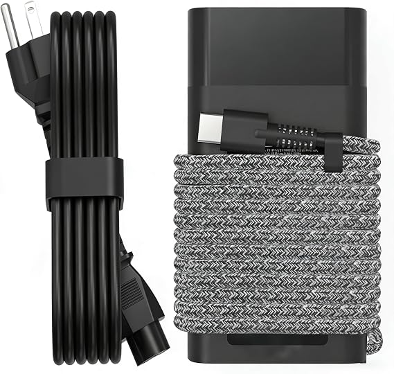 65W USB C Laptop Charger Compatible with HP Laptop Charger Spectre X360 Elitebook Envy Omnibook Elite Dragonfly Chromebook ProBook Zbook Type C Computer Charger AC Adapter Power Cord Supply