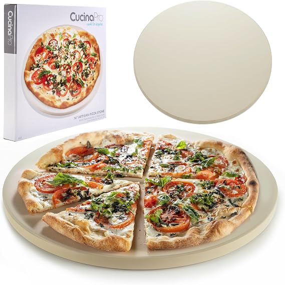 Pizza Stone for Oven, Grill, BBQ, Round 5/8 Inch Extra Thick Baking Stone