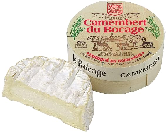 French Cheese Camembert Le Bocage - 8.8 oz - Imported From France Cow Milk