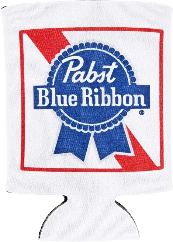 Pabst Blue Ribbon Classic Logo 12oz Insulated Can Cooler