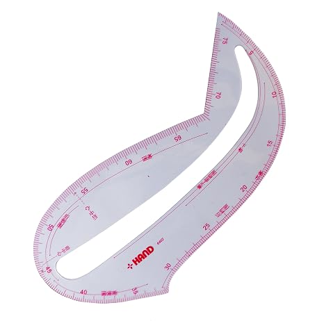 Hand No.6402 Flexible Metric Sleeve Curve,Neckline, Armhole Pattern Making Ruler - Creates The Perfect Shape