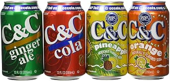 C&C Tropical Variety Soft Drink, 24 Count, 12 Ounce