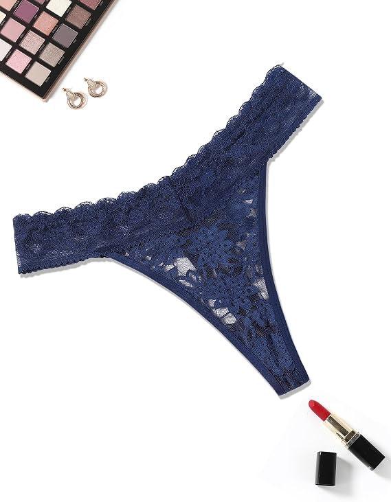 Avidlove Thongs for Women Lace Sexy Panties Low Waist Brazilian Underwear | Sexy lace lingerie panties,T-back thongs,low rise bikini underwear,breathable for dating or daliy wear