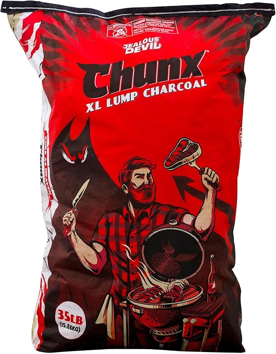 Jealous Devil Chunx XL Lump Charcoal, 100% All Natural BBQ Hardwood