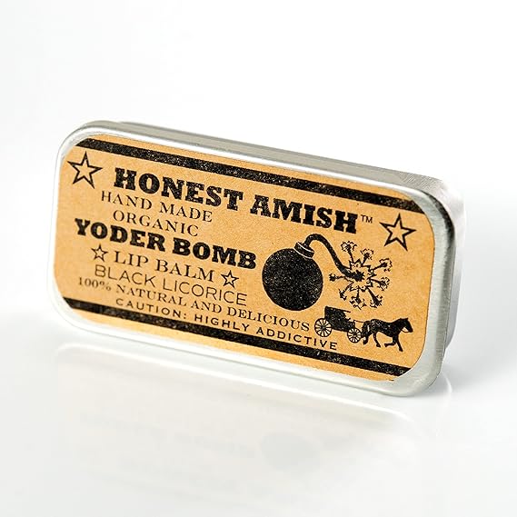 3 pack of Licorice Lip Balm - Yoder Bomb By Honest Amish- All Natural