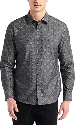 Robert Graham Mens Stellman Long Sleeve Woven Button Down Shirt