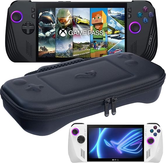 ButterFox Slim Carrying Case Bag for ASUS Rog Ally X (Black/Blue)