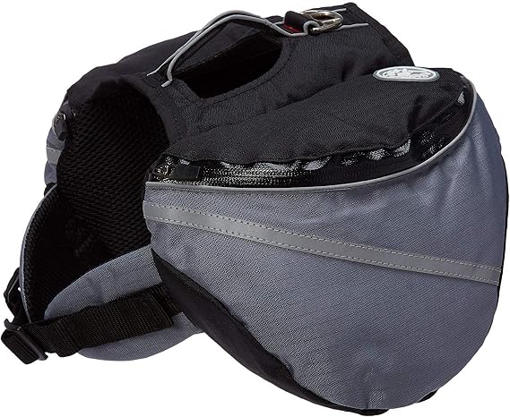 Doggles Dog Backpack, Extreme Small, Gray/Black