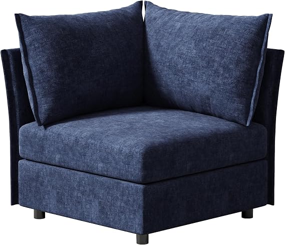 ABCASA Modular Sectional Sofa Corner Couch Blue