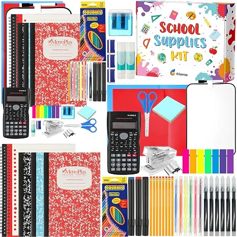 1 Set Middle and High School Supply Kit Back to School Essentials Bundle