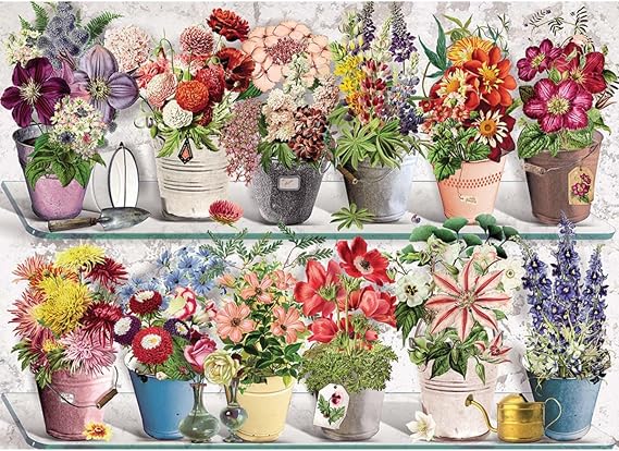 Cobble Hill 1000 Piece Puzzle - Beaucoup Bouquet - Sample Poster Included