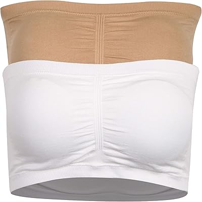 Womens Bandeau Bra, Strapless Bralette Seamless Bandeau Bra Tube Top Bras