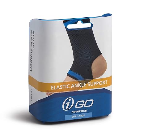 iGo i-94103 Elastic Ankle Support, Black, Small