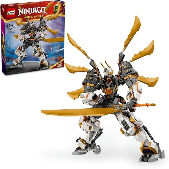 LEGO Ninjago Cole's Dragon Mega Titanium Mech, Toy, Gift, Blocks, Boys, Girls, Children, 12, 13, 14, Elementary School Students, Battle, Robot, 71821