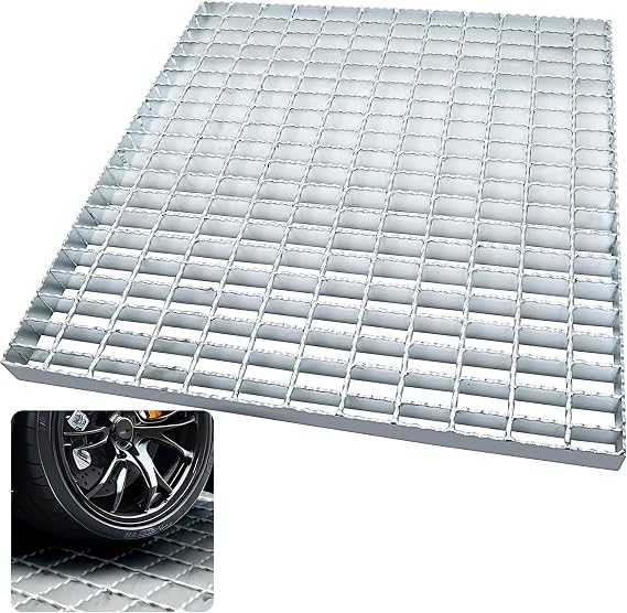 24x24 in Galvanized Steel Drain Grate, Outdoor Drain Cover B125 Class
