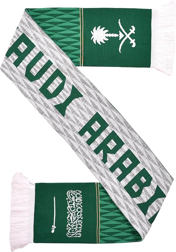 Euroscarves Saudi Arabia Soccer Knit Scarf, fits all