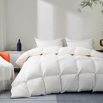 Luxury Down Fiber Comforter King Size Bed Comforter-Ultra-Soft & Cozy Hotel Collection Duvet Insert, Fluffy & Comfortable - King Size106” X 90”