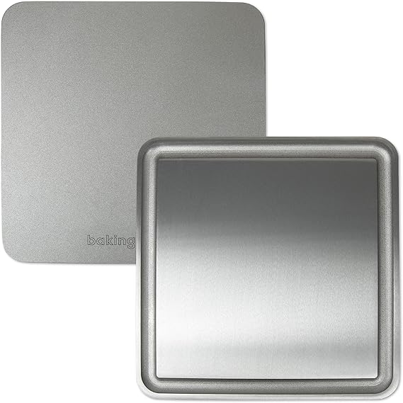 Baking Steel Mini Griddle (11.5"x11.5"x3/8") - Flat Top Griddle for Stovetope, Grill, and Oven Use - Pre-Seasoned, Naturally Non-Stick Surface & Crack-Proof