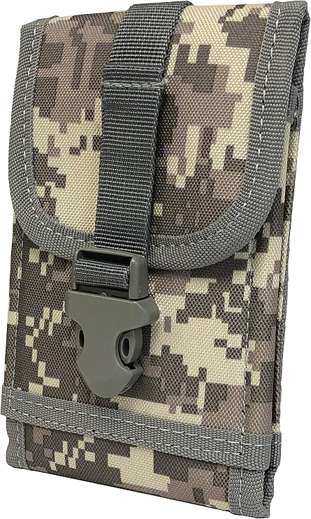 AGOZ Tactical Zebra TC52 TC57 Barcode Holster - Molle Belt Waist Bag Pouch Holder Case for Zebra TC51 TC52 TC55 TC56 TC57 TC20 TC21 TC25 TC26 MC40 MC45 Handheld Barcode Scanner Mobile Computer (Camo)
