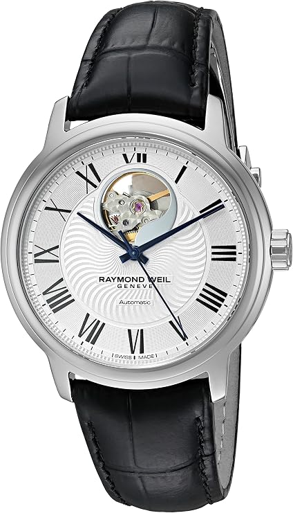 Raymond Weil Men's 2227-STC-00659 Maestro Analog Display Swiss Automatic Black Watch