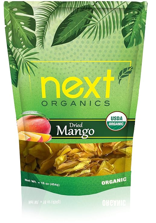 Next Organics Dried Mango, 16 oz Bag (Pack of 1)