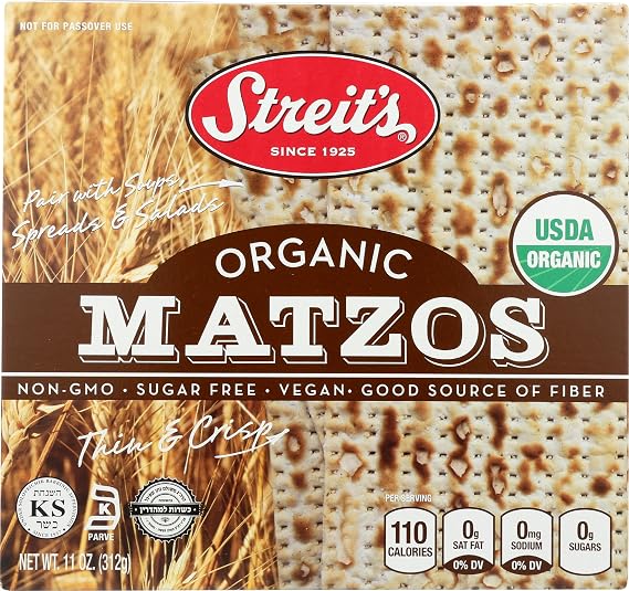 Streits, Organic Matzos, 11 Ounce