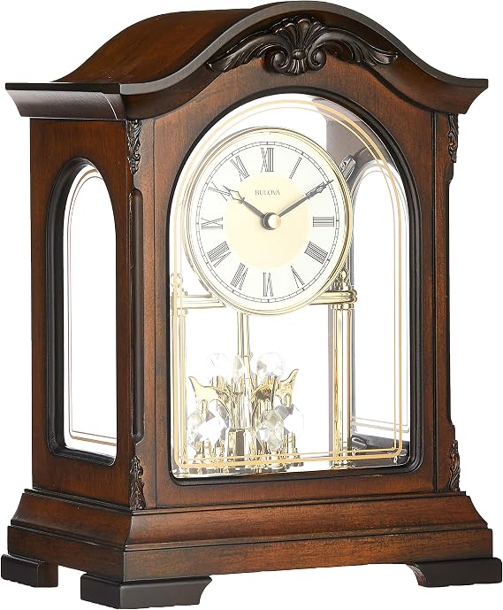 Bulova B1845 Durant Chiming Clock, Walnut