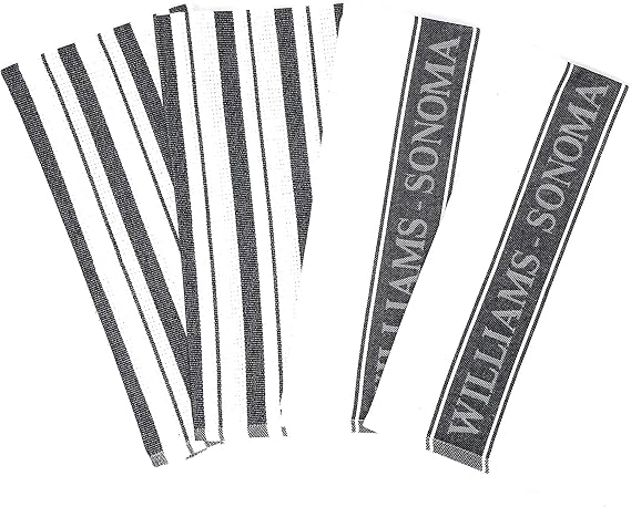 Williams-Sonoma Classic Striped Towels Set & Logo Towels Set - 4 Pack (Black)